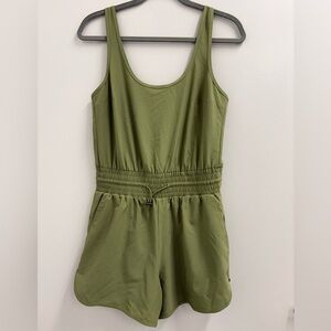 Abercrombie & Fitch Women's Olive Green Athleisure Romper Size Small Comfort